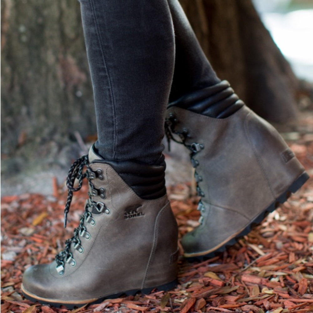 SOREL Conquest Wedge Boots Quarry